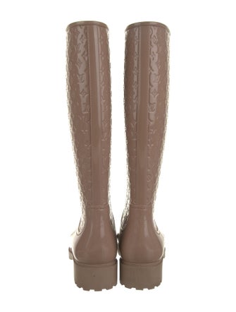 Louis Vuitton LV Monogram Rubber Rain Boots