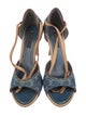 Louis Vuitton Monogram Pattern Denim Sandals
