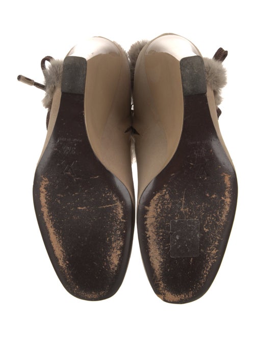 Louis Vuitton Suede Fur Trim Boots