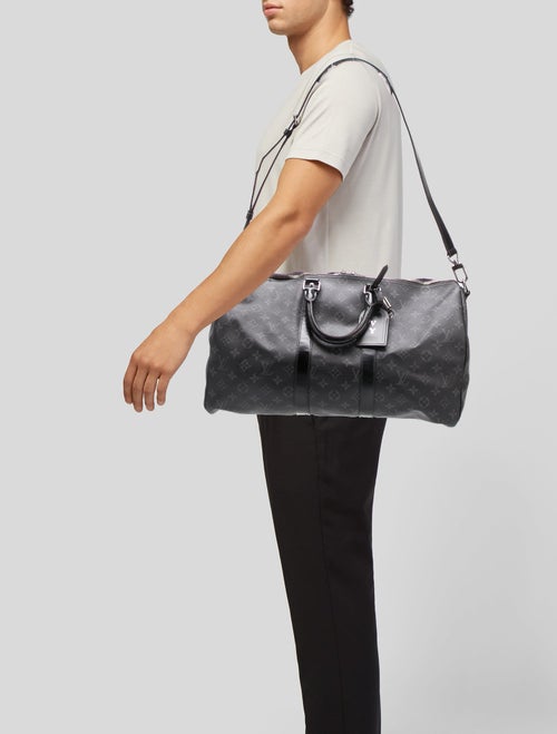 Louis Vuitton Monogram Eclipse Keepall Bandouliere 45