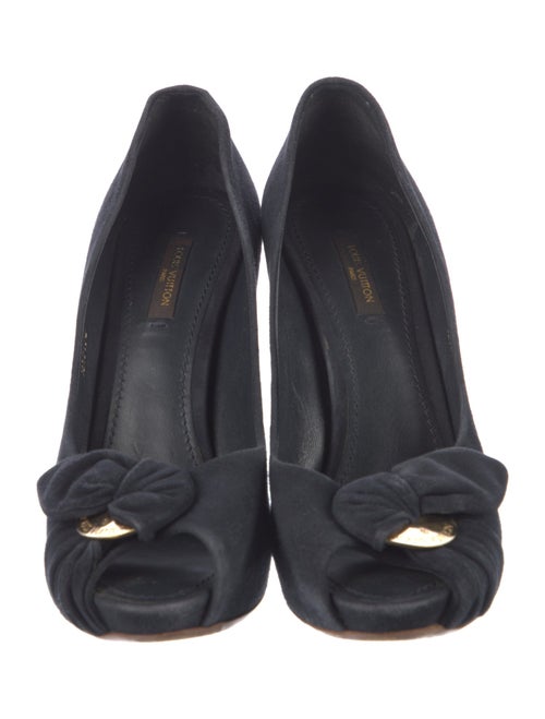 Louis Vuitton Suede Slingback Sandals