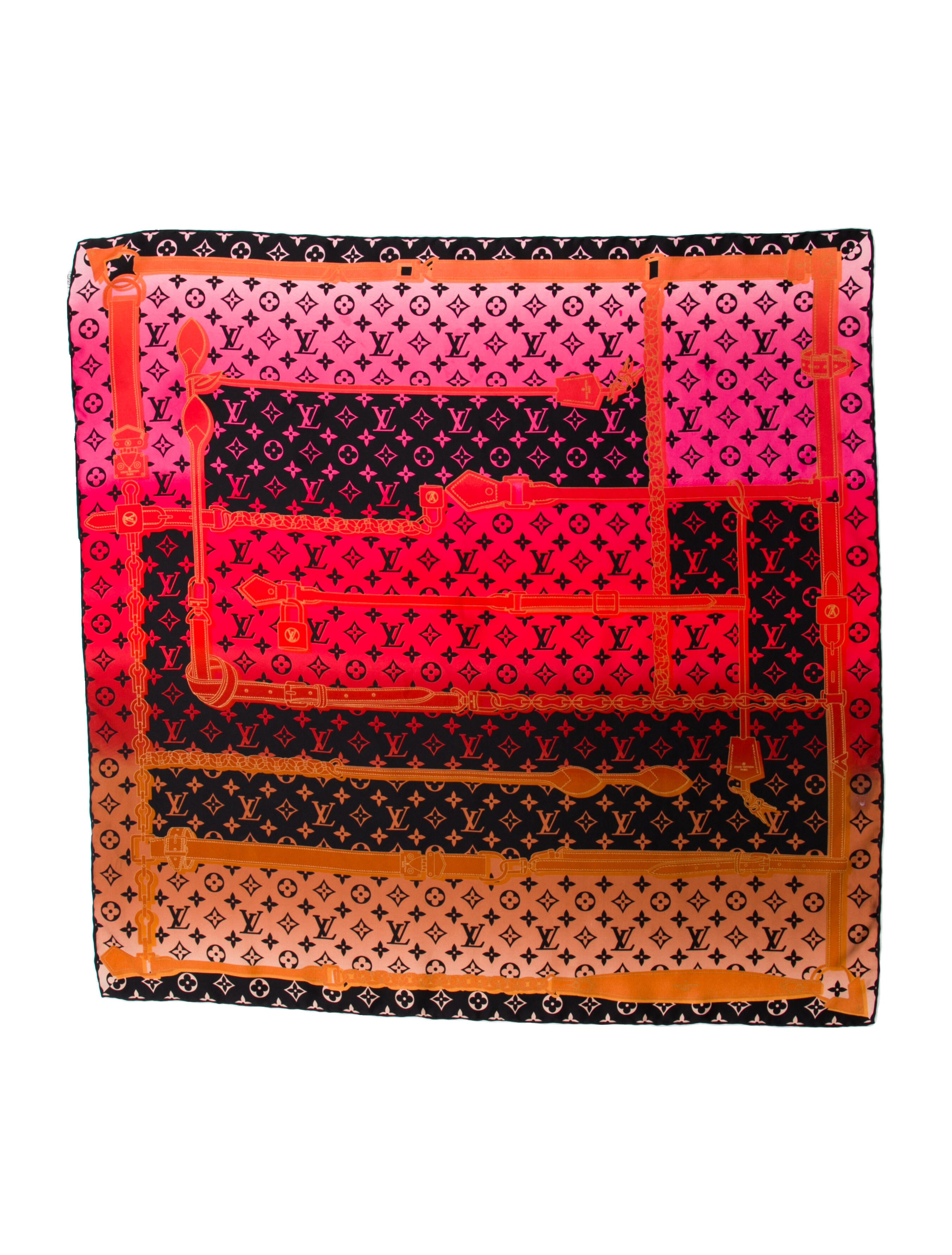 Louis Vuitton Rising Confidential Silk Scarf