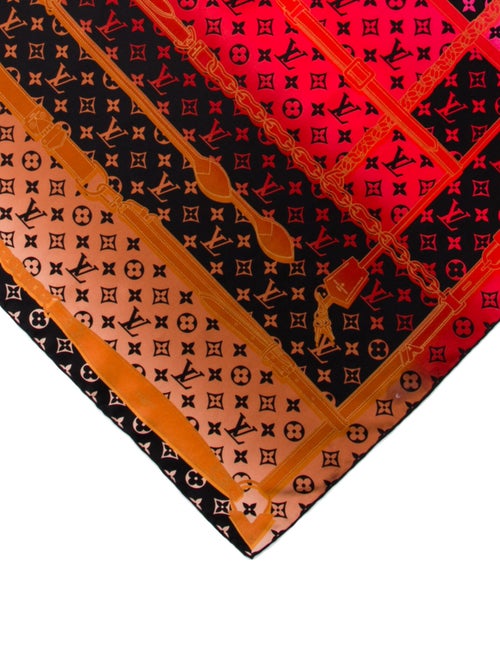 Louis Vuitton Rising Confidential Silk Scarf