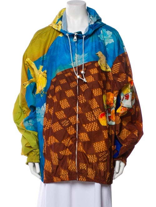 Louis Vuitton 2023 Damier Ebene Pattern Parka