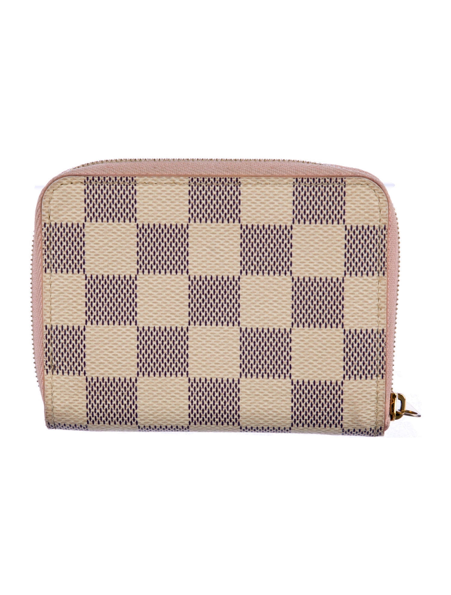 Louis Vuitton Damier Azur Pattern Coated Canvas Zippy Coin Purse