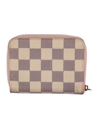 Louis Vuitton Damier Azur Pattern Coated Canvas Zippy Coin Purse