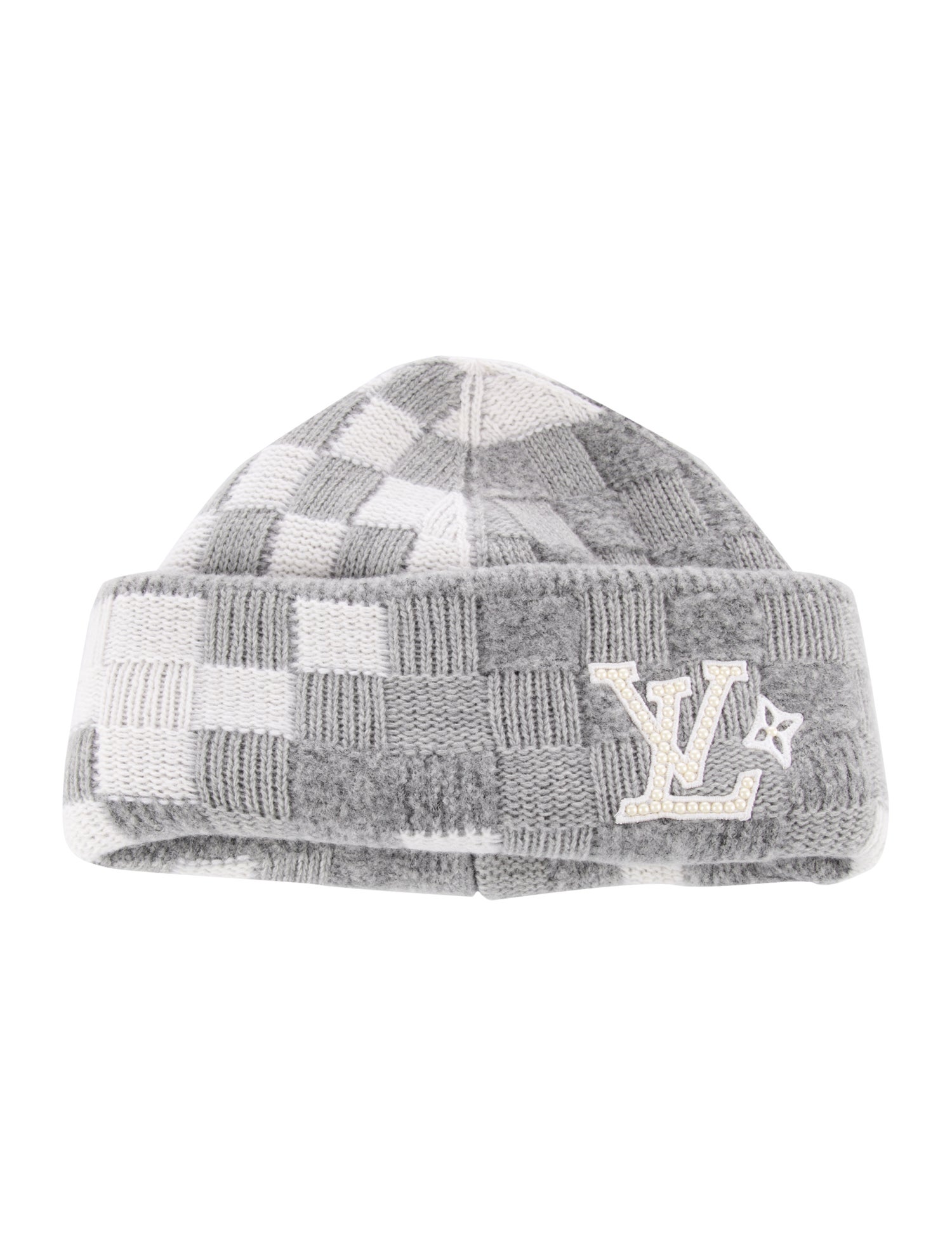 Louis Vuitton LV Crush Damoflage Pearls Beanie