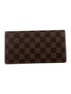 Louis Vuitton Damier Ebene Pattern Coated Canvas Brazza Wallet