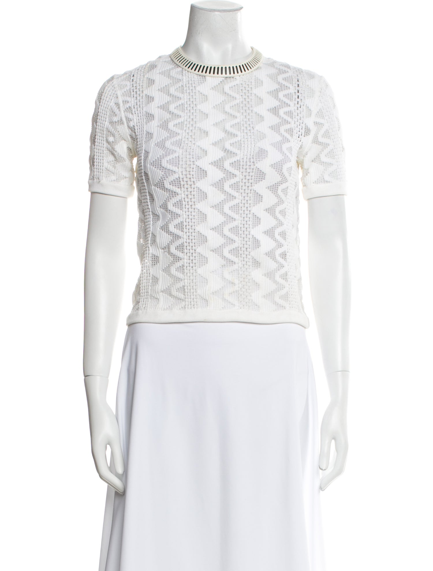 Louis Vuitton 2015 Lace Pattern Crop Top