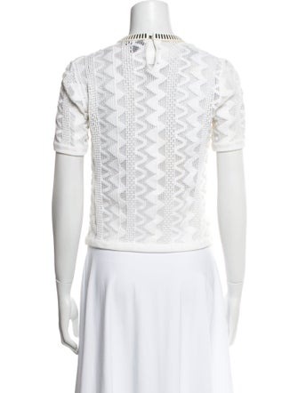 Louis Vuitton 2015 Lace Pattern Crop Top