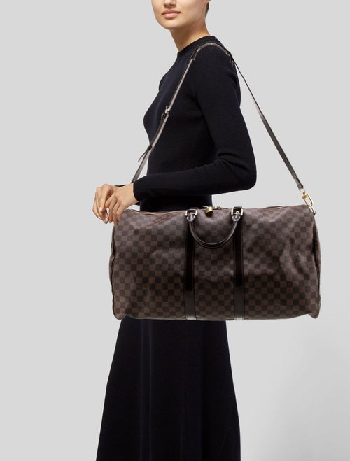 Louis Vuitton Damier Ebene Keepall Bandouliere 55
