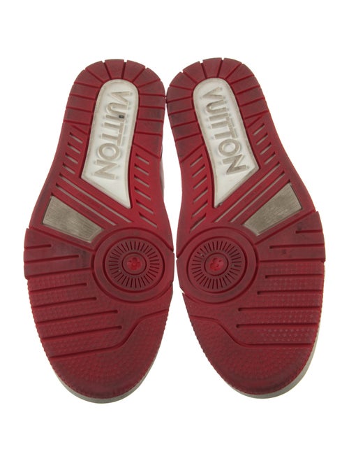 Louis Vuitton Leather Colorblock Pattern Sneakers