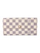 Louis Vuitton Damier Azur Pattern Coated Canvas Sarah Wallet