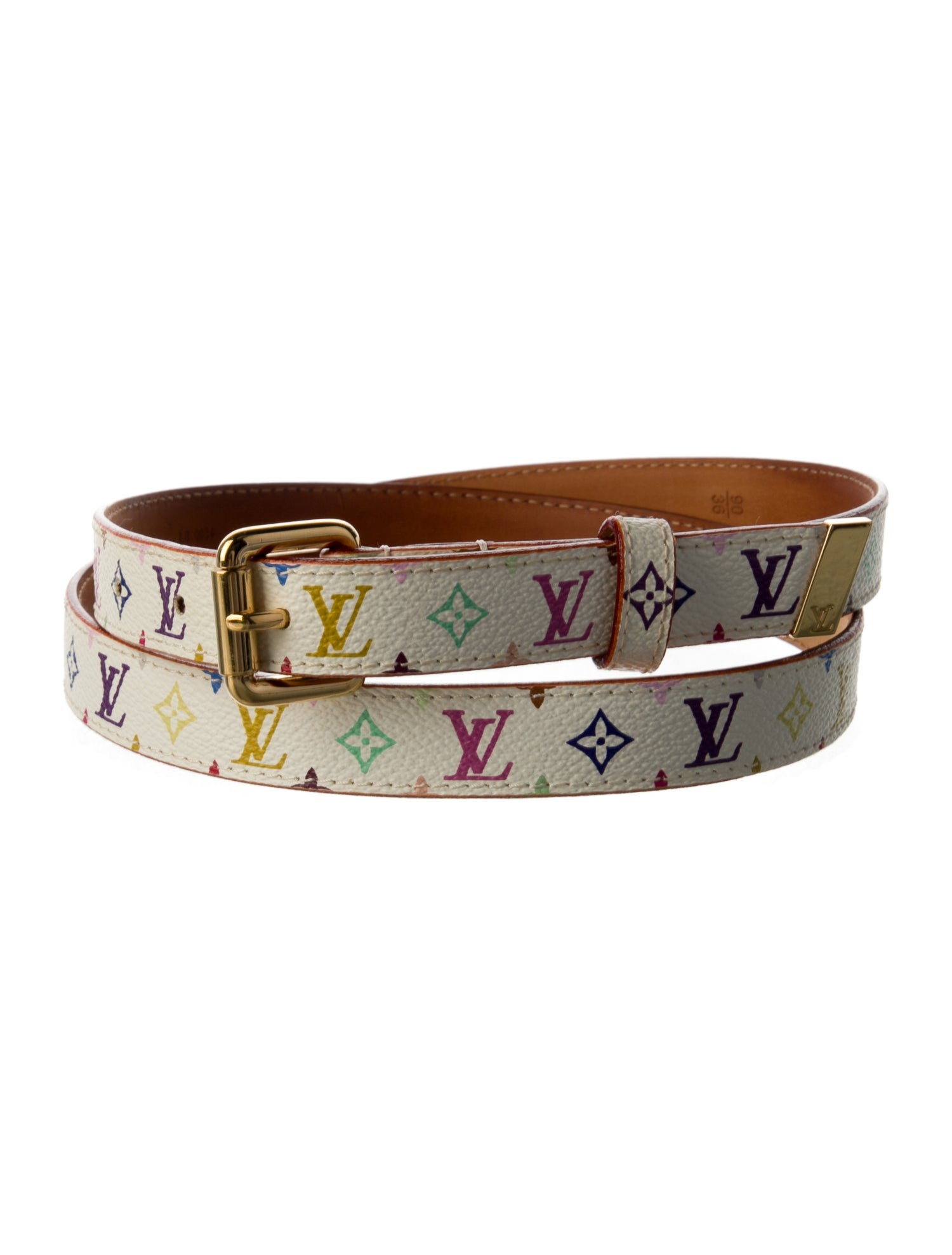 Louis Vuitton 2004 Multicolore Monogram Pattern Belt