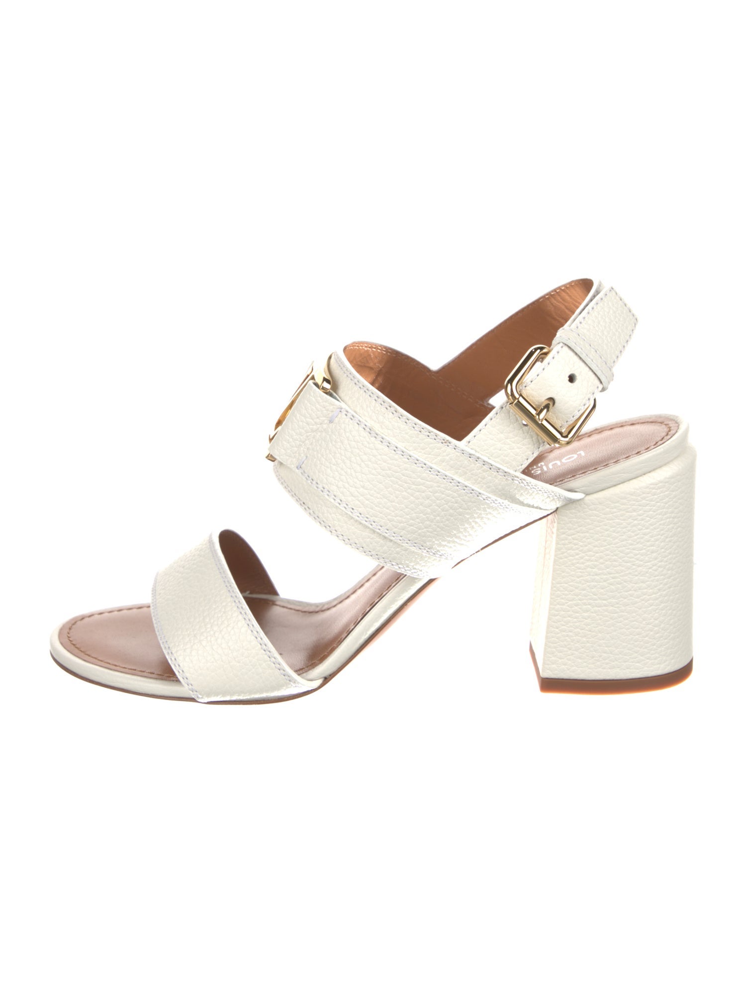 Louis Vuitton Leather Slingback Sandals