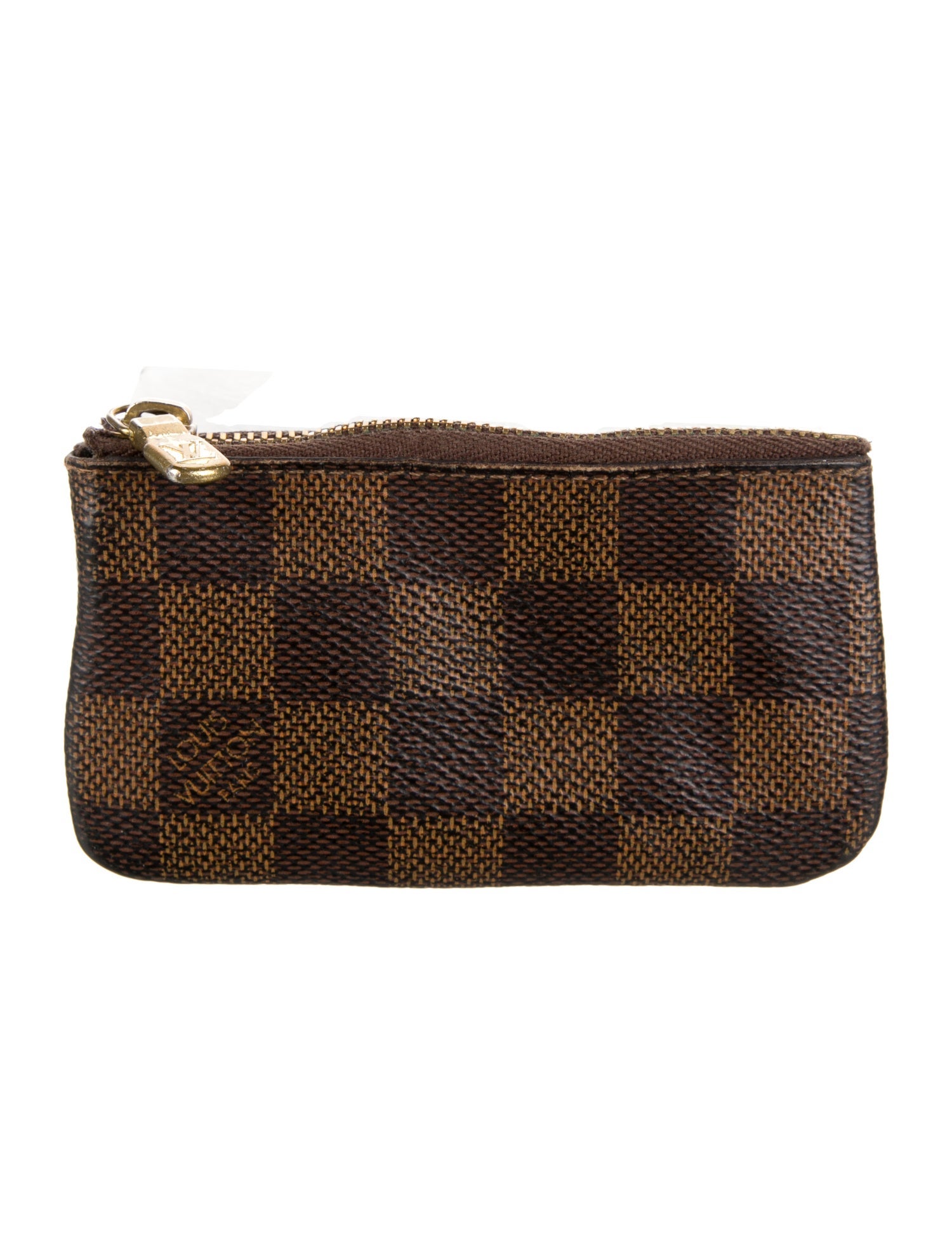 Louis Vuitton Damier Ebene Pattern Coated Canvas Wallet