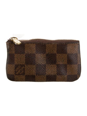 Louis Vuitton Damier Ebene Pattern Coated Canvas Wallet
