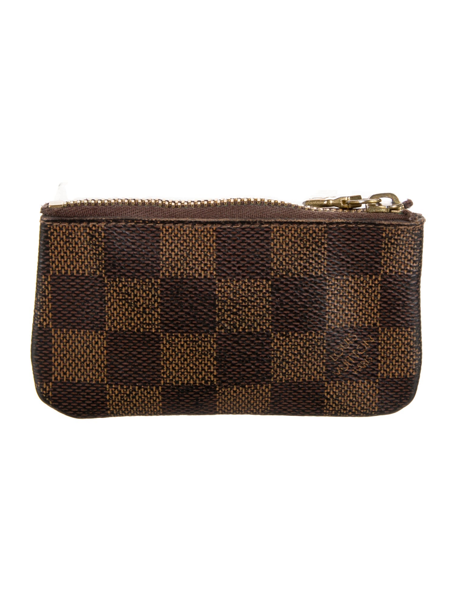 Louis Vuitton Damier Ebene Pattern Coated Canvas Wallet
