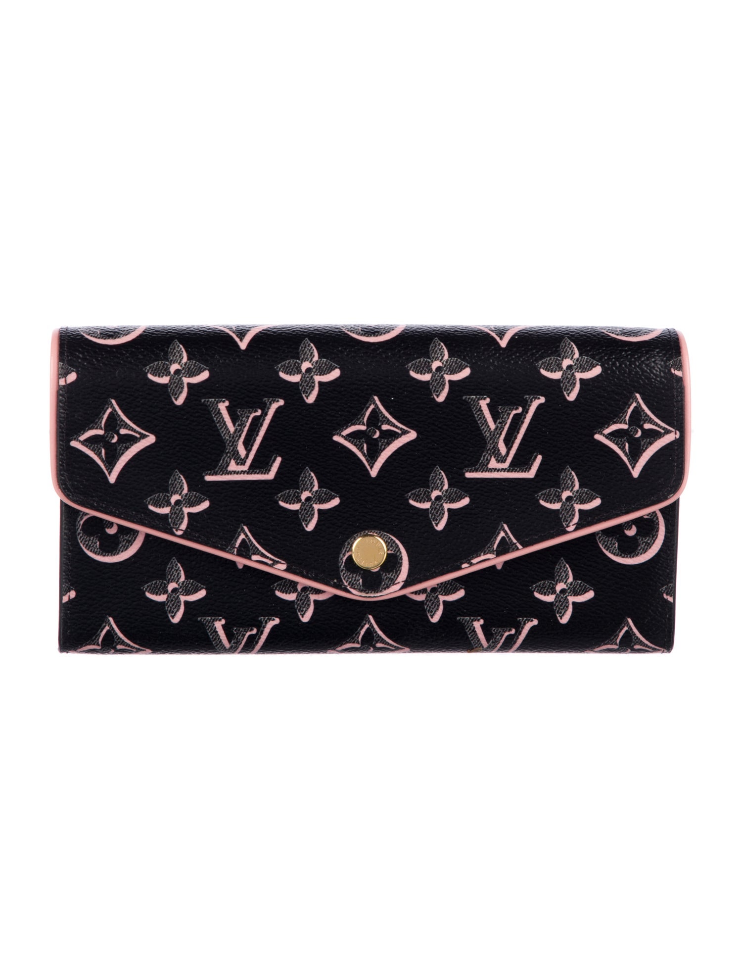 Louis Vuitton LV Monogram Coated Canvas Sarah Wallet