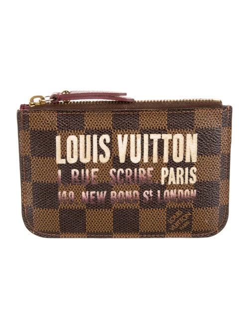 Louis Vuitton Damier Ebene Pattern Coated Canvas Wallet