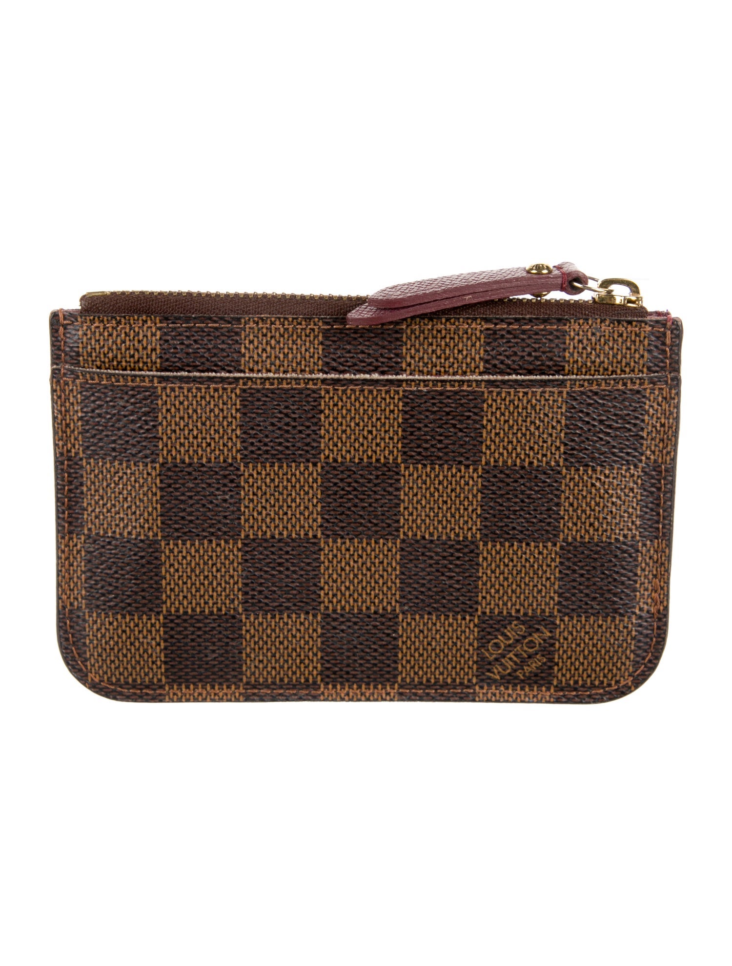 Louis Vuitton Damier Ebene Pattern Coated Canvas Wallet