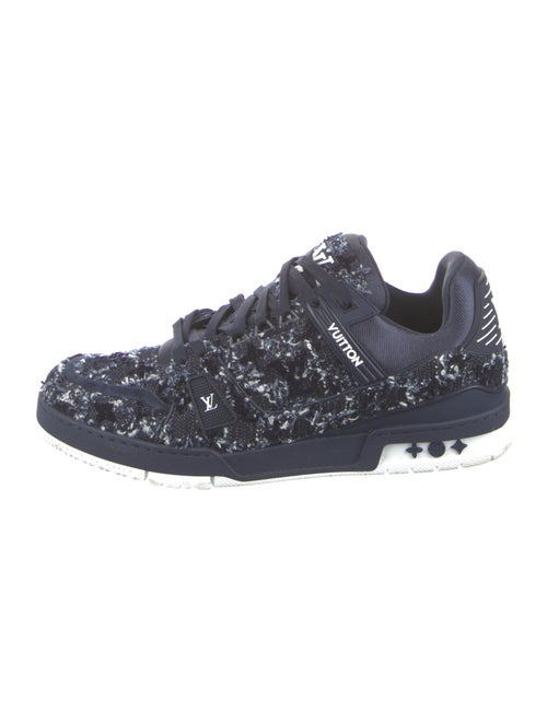 Louis Vuitton Denim Tweed Pattern Sneakers