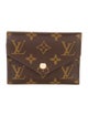 Louis Vuitton LV Monogram Coated Canvas Victorine Wallet