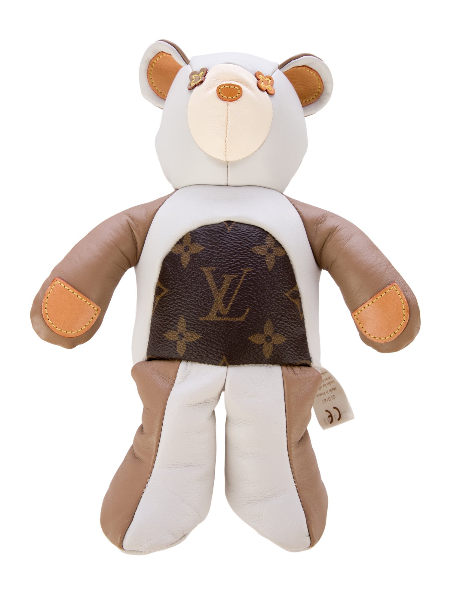 Louis Vuitton Monogram DouDou Bear Stuffed Leather Plush