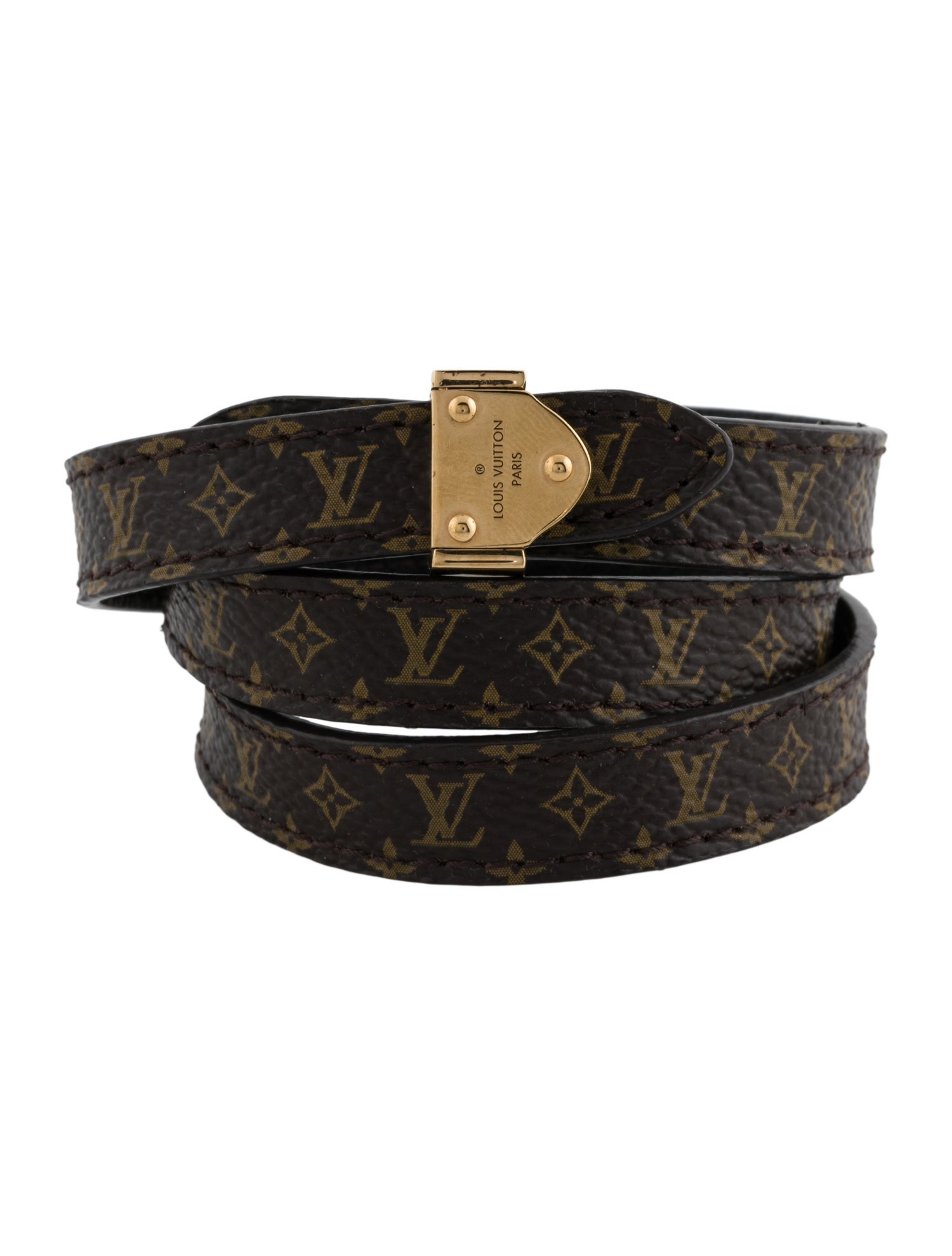 Louis Vuitton Monogram Canvas Triple Wrap Bracelet
