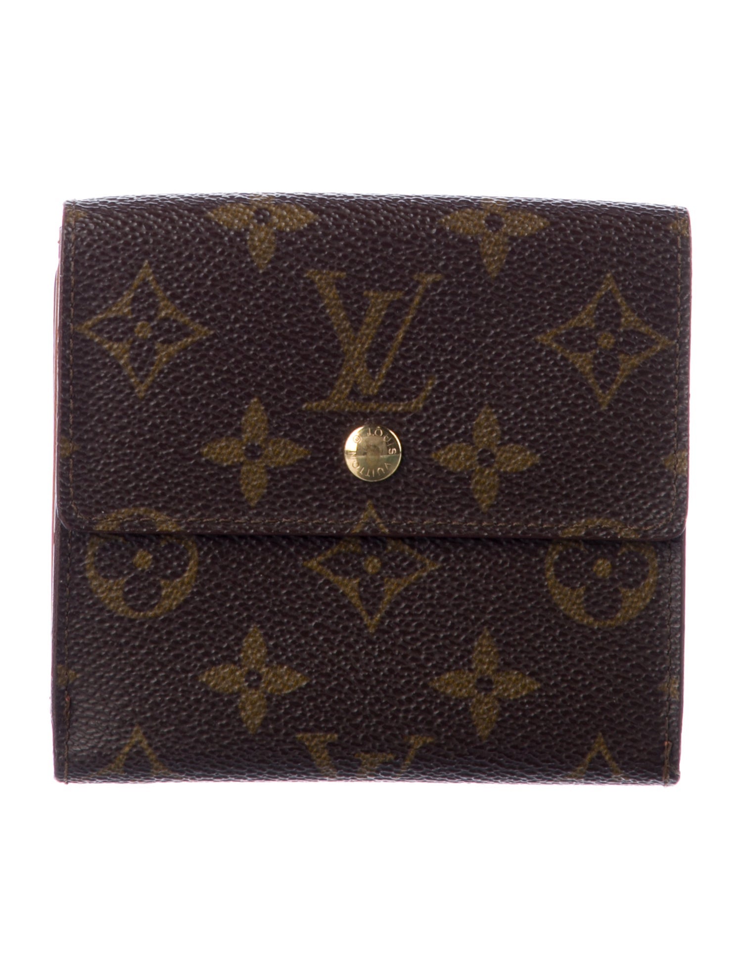 Louis Vuitton LV Monogram Coated Canvas Elise Wallet