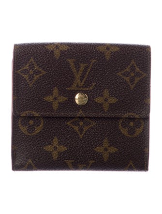 Louis Vuitton LV Monogram Coated Canvas Elise Wallet
