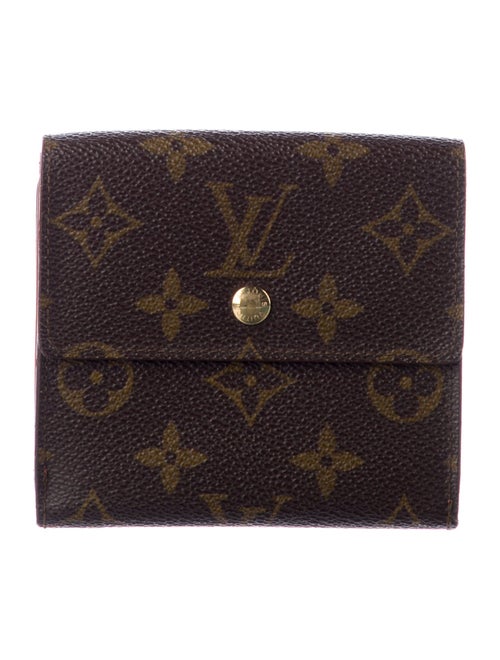 Louis Vuitton LV Monogram Coated Canvas Elise Wallet