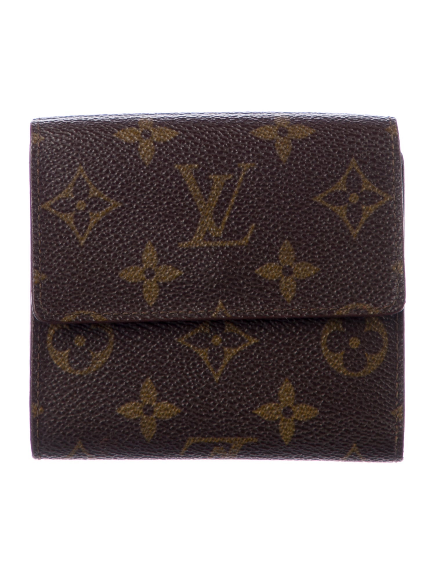 Louis Vuitton LV Monogram Coated Canvas Elise Wallet