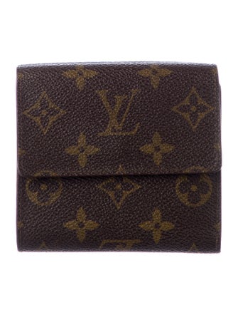 Louis Vuitton LV Monogram Coated Canvas Elise Wallet