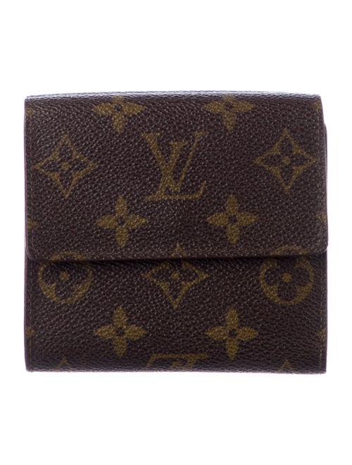 Louis Vuitton LV Monogram Coated Canvas Elise Wallet