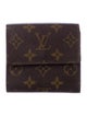 Louis Vuitton LV Monogram Coated Canvas Elise Wallet