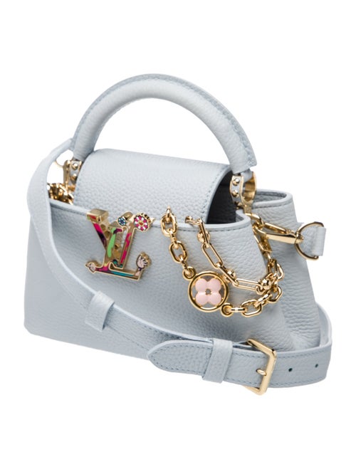 Louis Vuitton Taurillon Leather Capucines East West Mini 2025