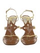 Louis Vuitton Patent Leather T-Strap Sandals