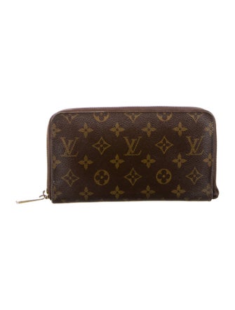 Louis Vuitton LV Monogram Coated Canvas Zippy Organizer Wallet