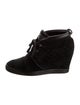Louis Vuitton Monogram Mini Lin Pattern Suede Lace-Up Boots