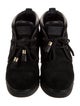 Louis Vuitton Monogram Mini Lin Pattern Suede Lace-Up Boots