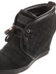 Louis Vuitton Monogram Mini Lin Pattern Suede Lace-Up Boots