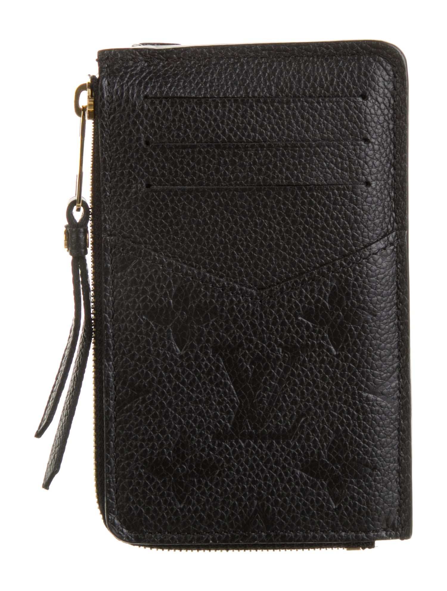 Louis Vuitton LV Monogram Empreinte Leather Card Holder Recto Verso