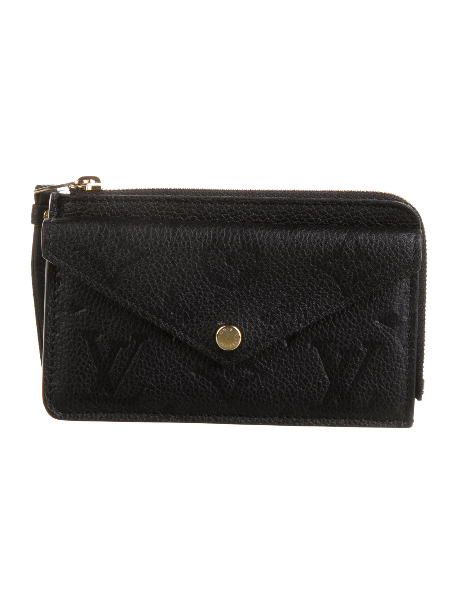 Louis Vuitton LV Monogram Empreinte Leather Card Holder Recto Verso