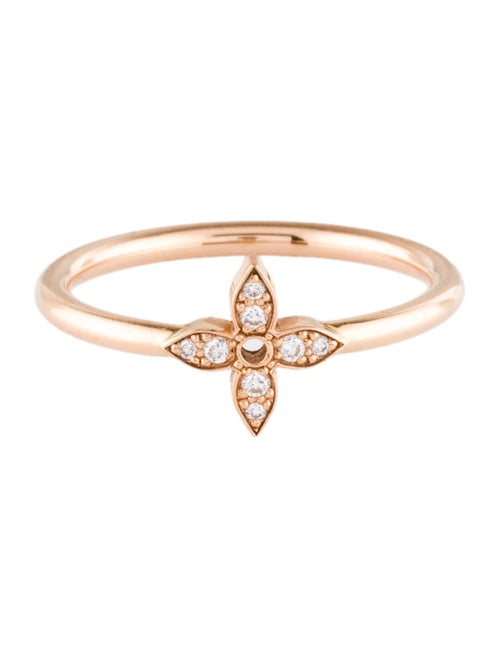 Louis Vuitton 18K Diamond Idylle Single Blossom Ring