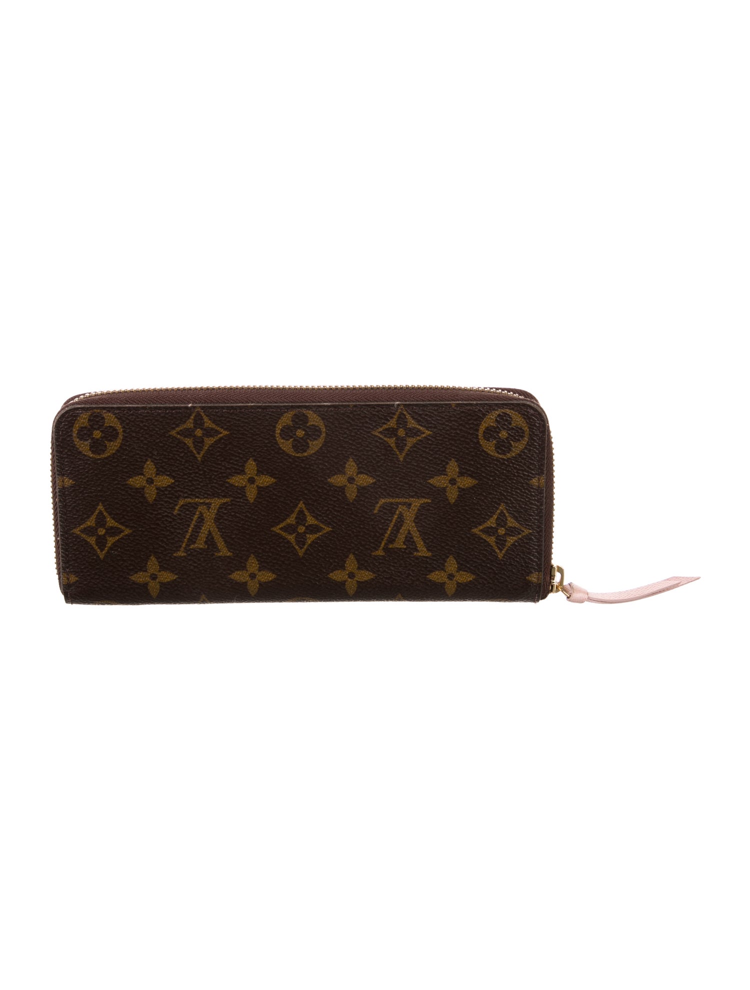 Louis Vuitton LV Monogram Coated Canvas Clemence Wallet