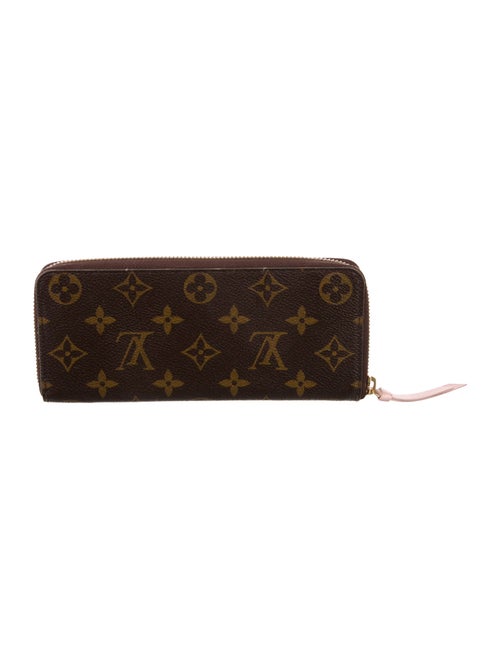 Louis Vuitton LV Monogram Coated Canvas Clemence Wallet