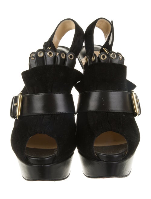 Christian Louboutin Suede Slingback Pumps