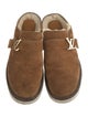 Louis Vuitton Suede Mules