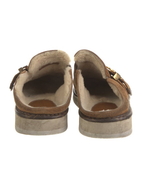 Louis Vuitton Suede Mules